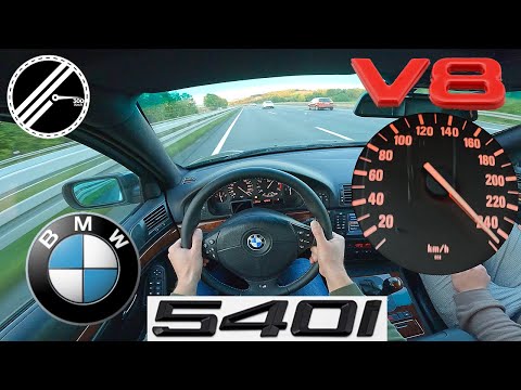 BMW 540i V8 E39 | 286 PS | Top Speed German Autobahn No Speed Limit POV