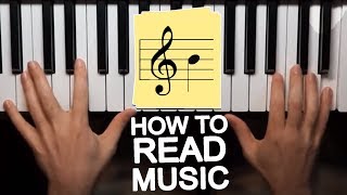 Learn to Play Piano - Easy Piano Lesson Tutorial for Beginners 1 - How to Read Sheet Music
