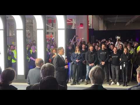 VIDEO: Elon Musk talks on Giga Berlin Delivery Day | March 22, 2022