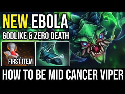 How to be MID Cancer in NEW 7.22h with Atos First Item | 100% No Escape Viper GODLIKE Zero Death
