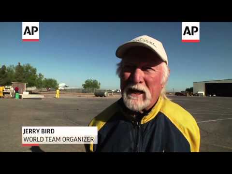 An attempt to set a world skydiving record by having more than 220 people freefall from an airplane