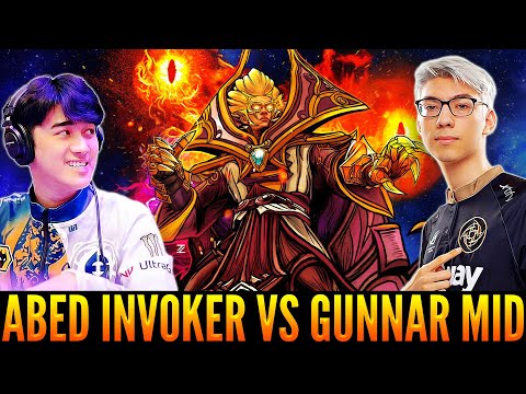 ABED Pick INVOKER For Mid vs GUNNAR VISAGE And Show Him Next Level Gameplay | Dota 2