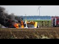 Tractor brandt volledig uit in weiland Ibisweg