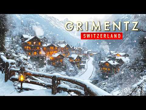 Switzerland, Grimentz ❄️ | The Most Magical Winter Village in the Alps 4K