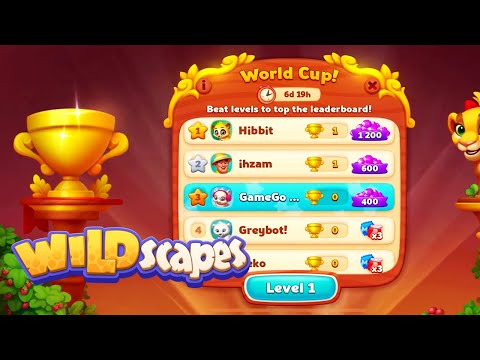 Wildscapes World Cup level 1 after Level 3460 HD Walkthrough | gameplay | android | ios  GameGo Game