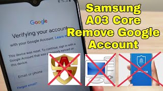 New Method!!! Samsung A03 Core (SM-A032F), Remove Google Account, Bypass FRP. Without PC.