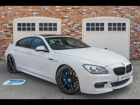 2013/13 BMW 640D M SPORT GRAN COUPE 4DR AUTOMATIC IN ALPINE WHITE WITH BLACK DAKOTA LEATHER