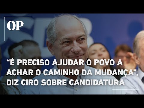 Pre-candidate for Governor, Ciro Gomes, says it is necessary to "help the people find a path to c...