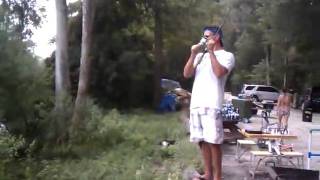 Ginnie Springs,  Fishing for bitches with dildo...