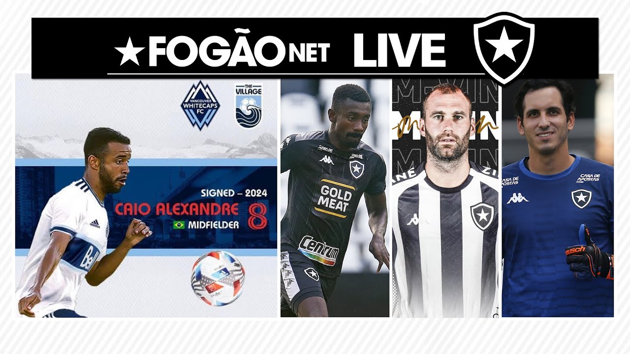 LIVE DE SEXTA – Caio Alexandre vai para o Canadá | Carli é anunciado pelo Botafogo | Gatito apresenta melhora LIVE DE SEXTA – Caio Alexandre vai para o Canadá | Carli é anunciado pelo Botafogo | Gatito apresenta melhora