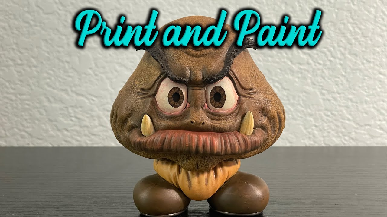 Goomba Print and Paint + Free STL