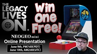 SNK Neo Geo Mini News! Win One For Free & Online Presentation!
