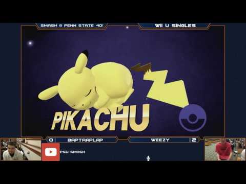 S@PS 40 Wii U Singles - BapTrapLap (Marth/Link) VS Weezy (Pikachu) - Losers Semis