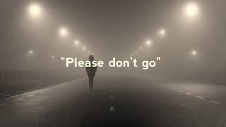 Please don&#39;t go(lyrics)~Barcelona