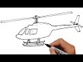 How To Draw A Helicopter Easy Step By Step