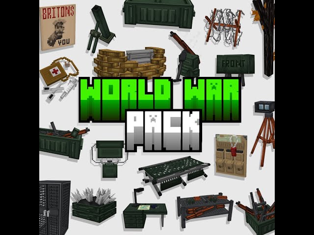 World War Furniture Volume 1 Minecraft Texture Pack
