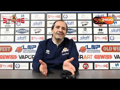 Post-partita Staff Mantova - Agribertocchi Orzinuovi coi coach Di Carlo e Corbani e Maspero