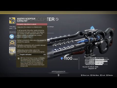 Testing Ager scepter exotic ! kinda broken