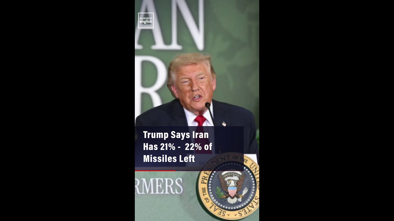 Video | Trump Says Iran Has 21% -  22% of Missiles Left