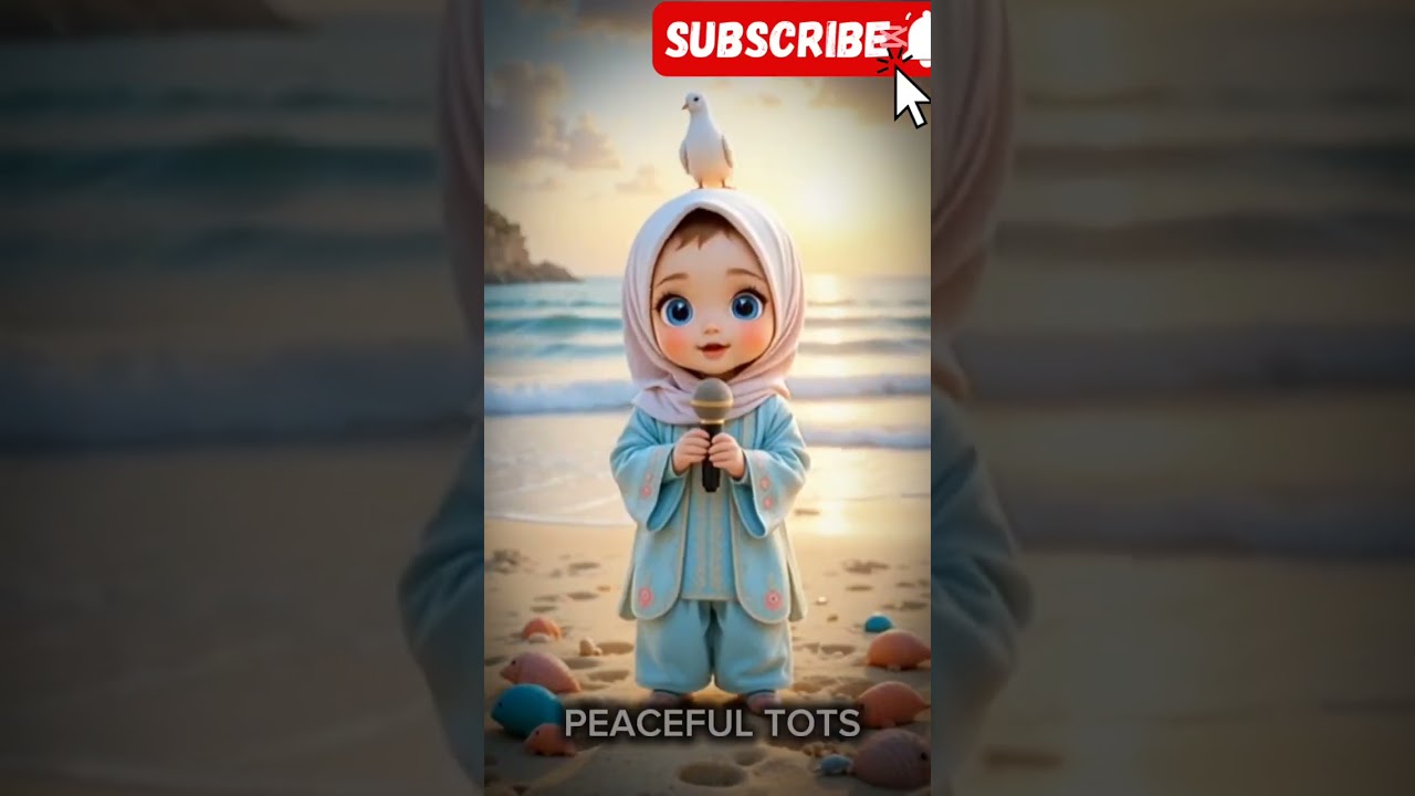 Whispers of Ikhlas — Beachside Blessings 🐚🕊️ | Peaceful Tots