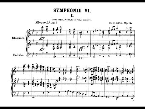 Widor: 6. Symphonie op. 42 Nr. 2 - I. Allegro