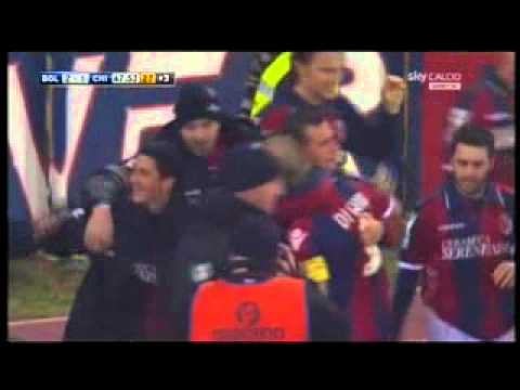 Bologna - Chievo 2-1 I minuti finali e la rete di Di Vaio