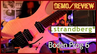 Video thumbnail for Strandberg Boden Prog 6 demo - review Wow!! by Des Sherwood Guitar Tuition