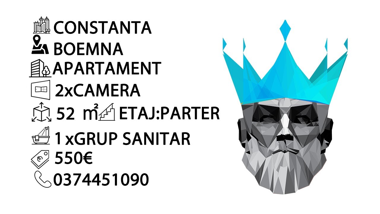 Tur video Boema | 2 Camere | A 2 a Inchiriere | Modern | Radet |AC |Termen lung