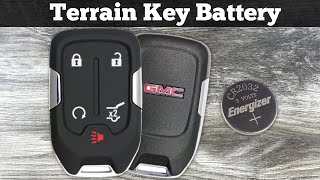 2018 - 2023 GMC Terrain Key Fob Battery Replacement - How To Replace Change Terrain Remote Batteries