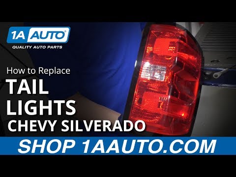 How to Replace Tail Light Lens 14-19 Chevy Silverado