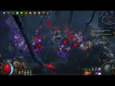 PoE 3.19 - T16 Cemetery - Occultist Hexblast Crit