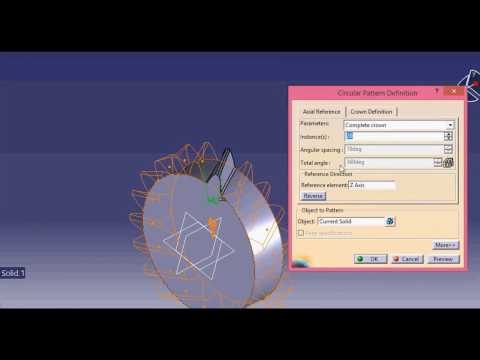 Catia tutorial for beginners How to create a parametric level gear using catia