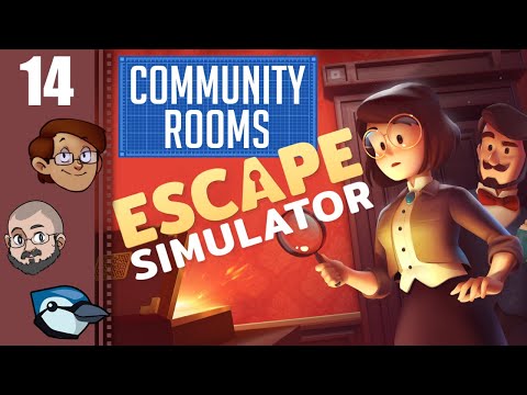 Let's Play Escape Simulator Co-op Part 14 - Community Rooms: Sudoku in Space, Adventurous Apartment