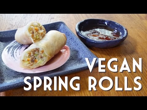 QUICK & EASY VEGETABLE SPRING ROLLS • Vegan Recipe