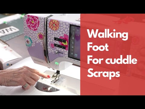 A Cuddle Infinity Scarf Made Easy with a Bernina Walking Foot!