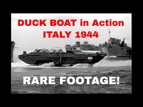 WW2 Italy Feb 1943 | DUKW Boats in Action #history #militaryhistory #amphibious #duckboat