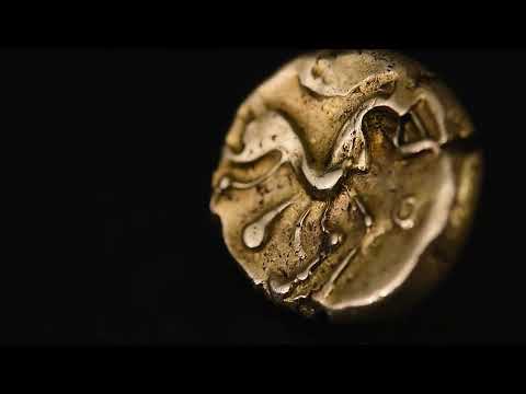 Monnaie, Nerviens, Statère à l’epsilon, 60-50 BC, TTB, Or, Delestrée:177A