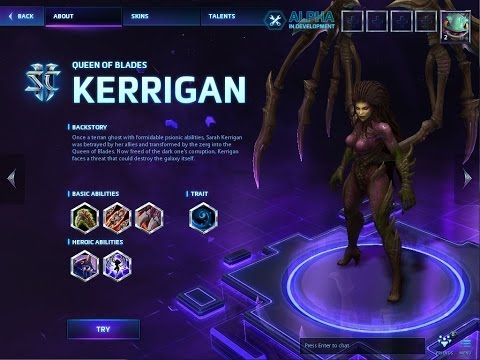 Heroes of the Storm: Character Demo - Kerrigan