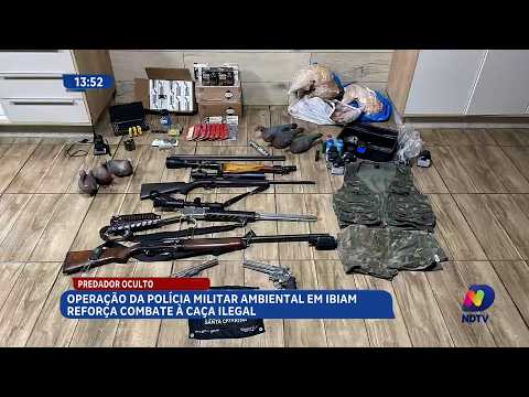 Operação Predador Oculto combate caça ilegal no Meio-Oeste de SC