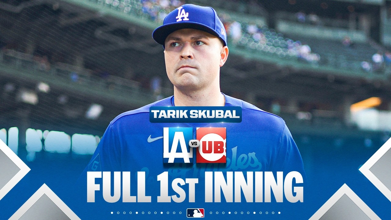FULL 1st INNING of Tarik Skubal's Dodgers career! (3 up, 3 down) | MLB Highlights