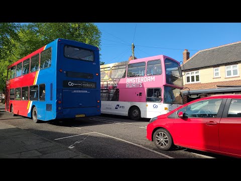Double Decker Orbit frenzy! 52 - Go North East 6126 - GX03 SUY & 51 - Go North East 6148 - CU 7661