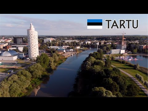 Estônia, Tartu 🇪🇪 - Vista de pássaros na cidade!