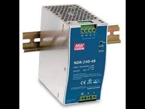 NDR-240-48 Industrial DIN rail power supply Unboxing