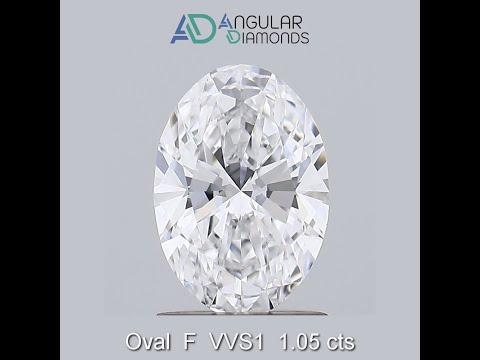 Oval F VVS1 1.05 Carat IGI CVD HPHT Lab Grown Created Diamonds