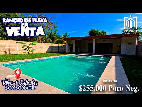 🏖️🌴"𝗥𝗮𝗻𝗰𝗵𝗼 𝗡𝘂𝗲𝘃𝗼 𝟭,𝟯𝟬𝟬𝘃² 𝗲𝗻 𝗩𝗶𝗹𝗹𝗮𝘀 𝗱𝗲 𝗦𝗮𝗹𝗶𝗻𝗶𝘁𝗮𝘀 𝗔𝗰𝗮𝗷𝘂𝘁𝗹𝗮, 𝗦𝗼𝗻𝘀𝗼𝗻𝗮𝘁𝗲, 𝗘𝗹 𝗦𝗮𝗹𝘃𝗮𝗱𝗼𝗿 𝗲𝗻 𝗩𝗲𝗻𝘁𝗮"🌴🏡🌊