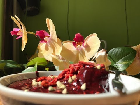 Banane-Buchweizenmüsli mit Gojii-Blaubeercreme ~ Nimm 3