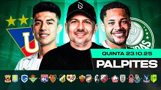 PALPITES DE FUTEBOL PARA 23 10 2025 (QUINTA-FEIRA) | Boleiros Tips
