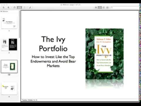 How Mebane Faber published his best selling finance book, The Ivy Portfolio