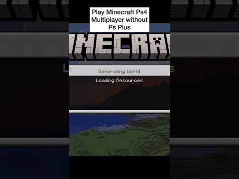 Play Ps4 Minecraft Multiplayer without Ps Plus! | *New Update* #shorts #minecraft #minecraftps4