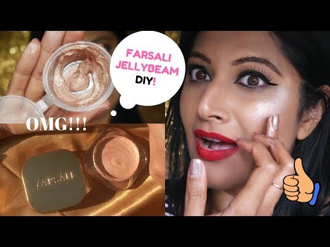 DIY JELLY BEAM BY FARSALI | MOST PIGMENTED JELLY HIGHLIGHTER EVER MADE IN 5 MINUTES | Affordable Video